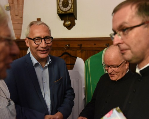 Poseł z życzeniami u nowego Proboszcza fary